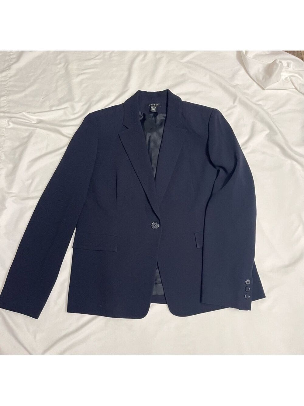 Louben Canadian Made Quiet Luxury Black Blazer Size 12